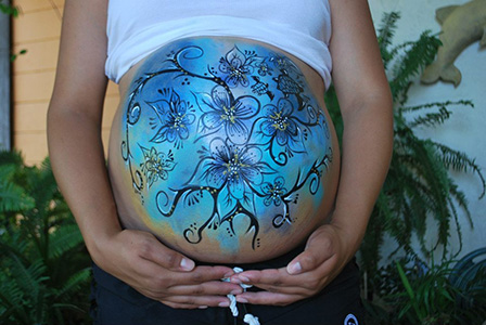 Belly Painting Collage
